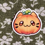 Kawaii Kitty Jack O' Lantern Sticker