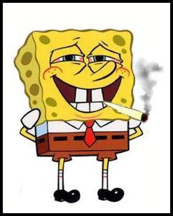 cigarette spongebob HD wallpaper: Yan Blanco, spongebob, cigarettes, alcohol, snail, chair, digital art 343200600 Smoking Sponge Sticker