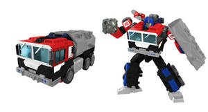 Legacy Transformers Energon Optimus/Fatimus Prime