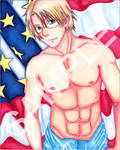 America from Hetalia Shirtless by SugarPopBlossom