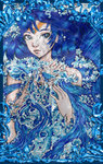 Sailor Mercury With Waves by SugarPopBlossom