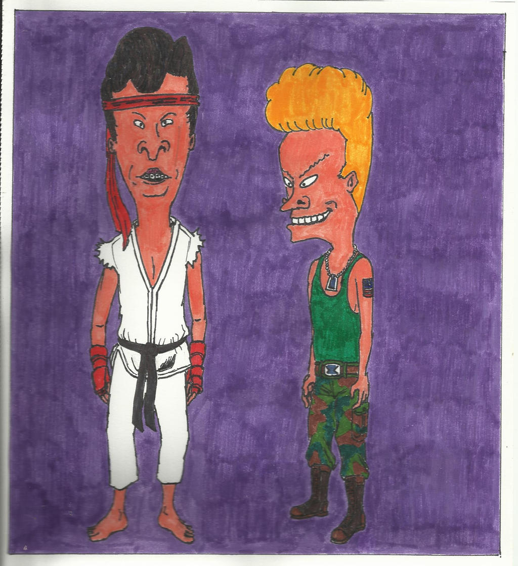 Beavis and Butt-Head cosplay Street Fighter II