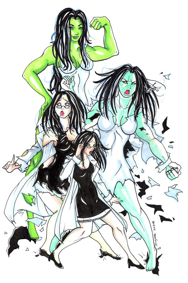 She Hulk Transformation IV by raccooneyes on DeviantArt