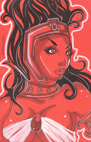 Dejah Thoris sketch 030910