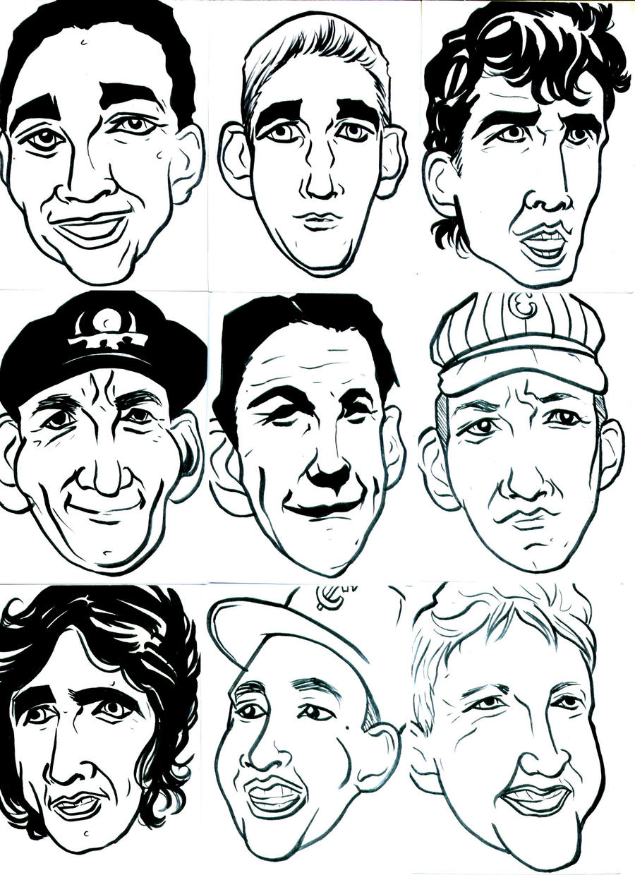 Caricature sports a