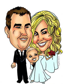 Wedding couple + baby 071212