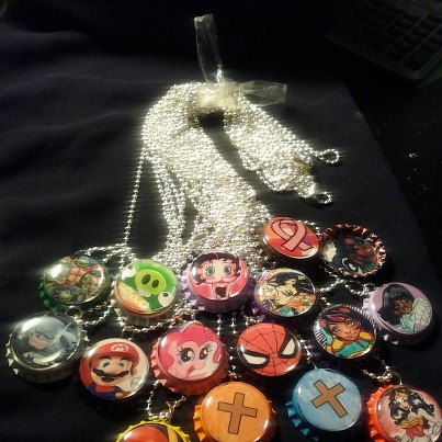 Bottlecap necklace sale 1