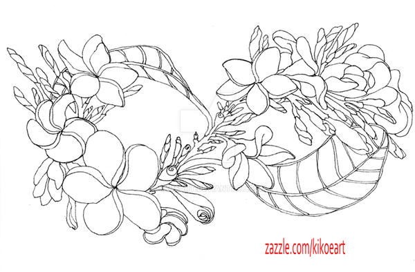 Plumeria Infinity Line Art By Kikoeart On DeviantArt Plumeria Infinity Line Art By Kikoeart On DeviantArt