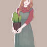 Rose holding a cactus