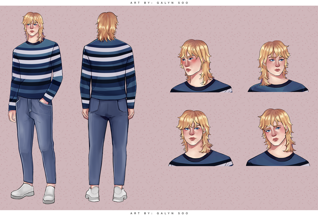 Dominic Reference sheet commission by GalynSoo on DeviantArt
