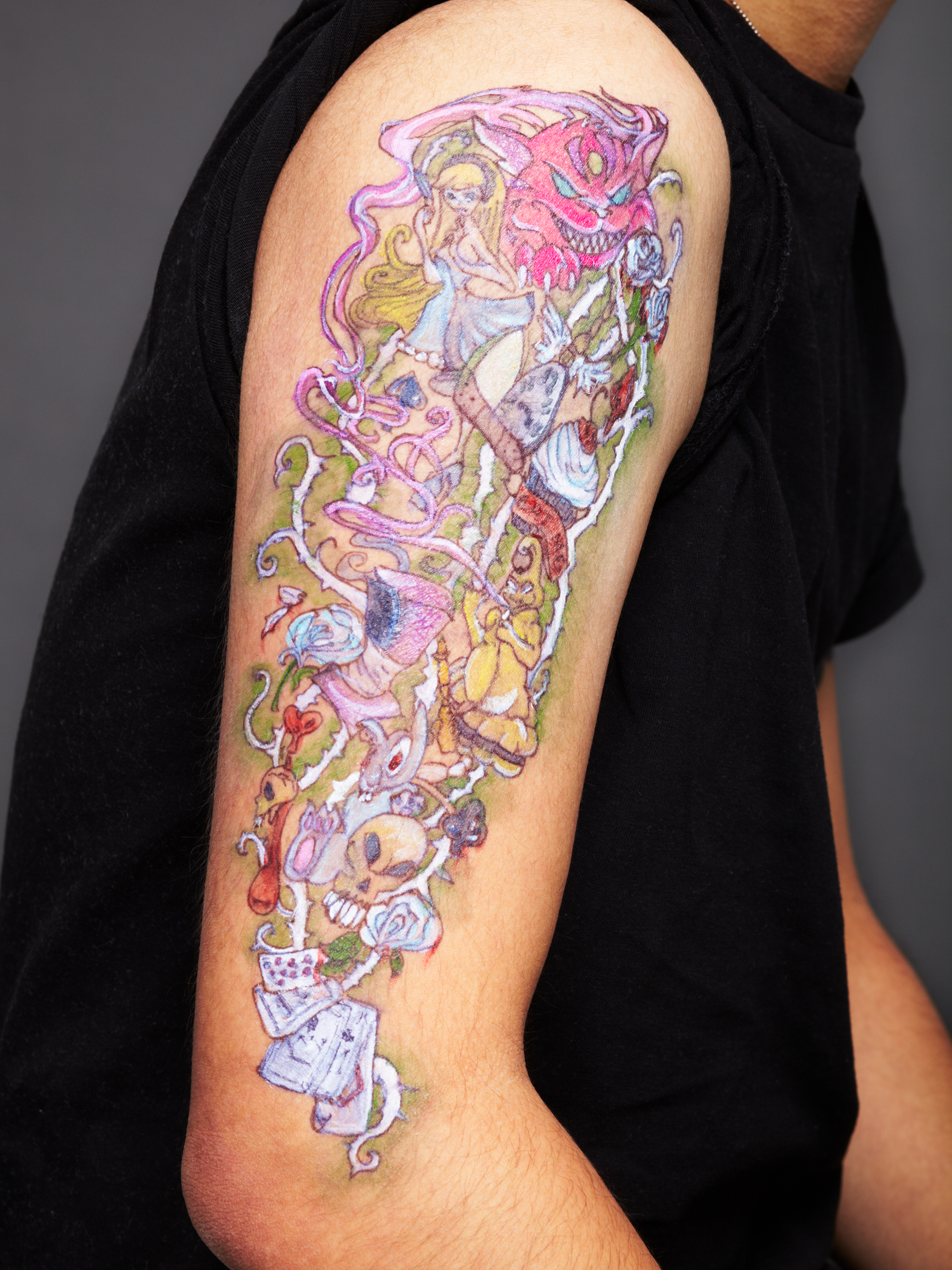 Alice in Wonderland Tattoo by radness-madness on DeviantArt Alice in Wonderland Tattoo by radness-madness on DeviantArt