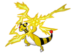 Ampharos - Thunder Punch by TakiShirochi