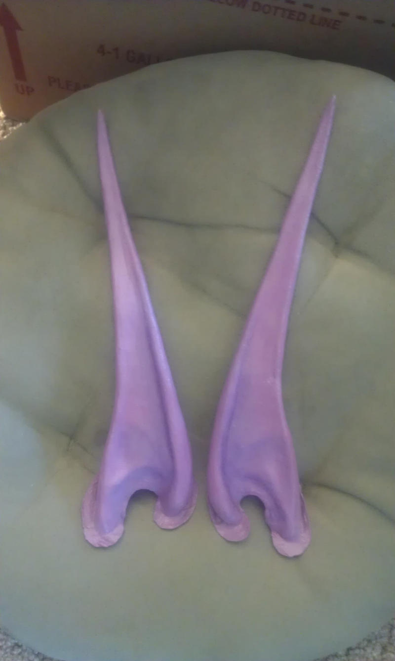 Latex Elf Ears - 12-inch Length - Purple