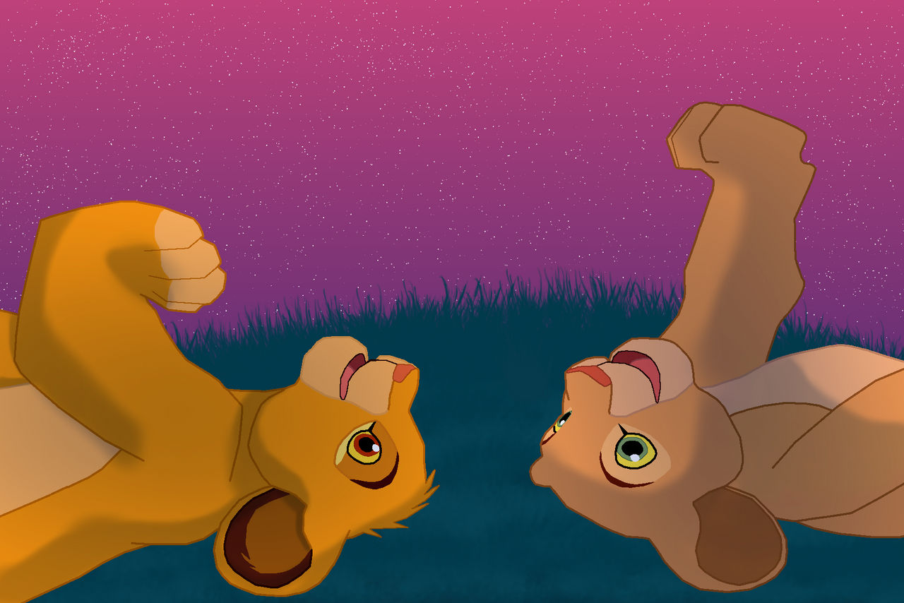 Simba and Nala Stargazing by WildHeartLK on DeviantArt