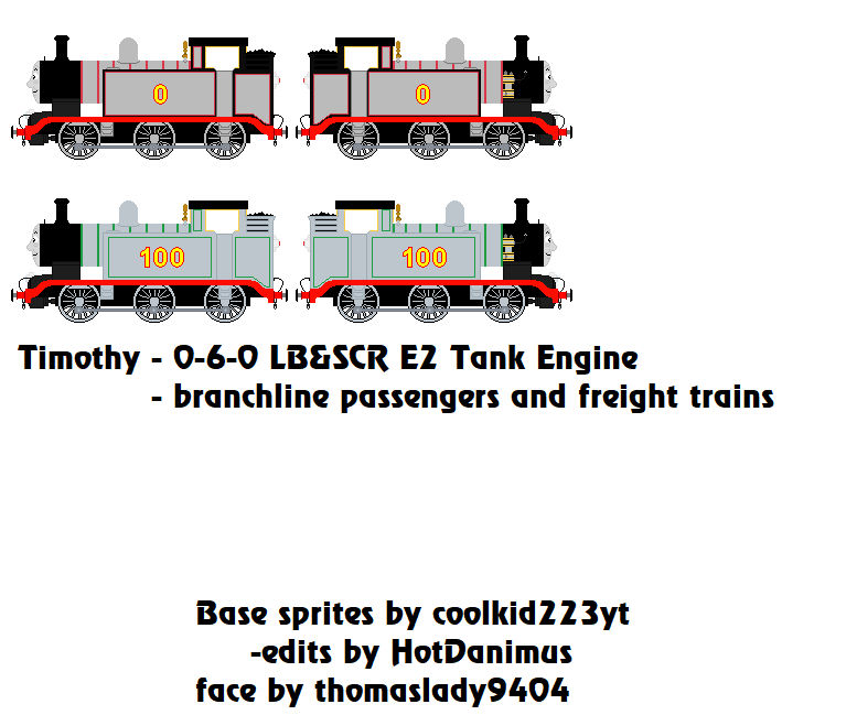 Timothy the Prototype 0-6-0 E2 Tank Engine by HotDanimus on DeviantArt
