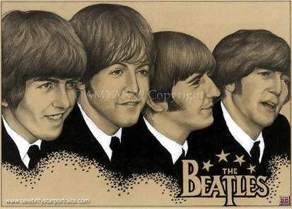 THE BEATLES portrait by DAMYAN