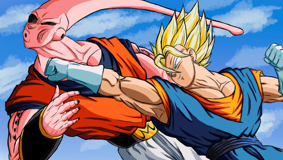 Majin Vejita Vs Majin Boo by LuffyWKF on DeviantArt