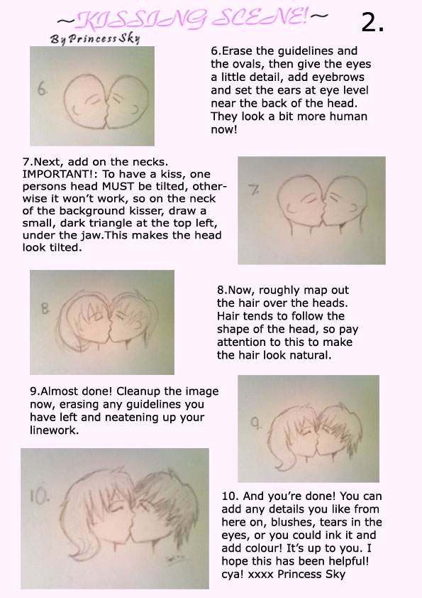 How To Draw A Kissing Scene 2. By Princess-Sky-X On Deviantart