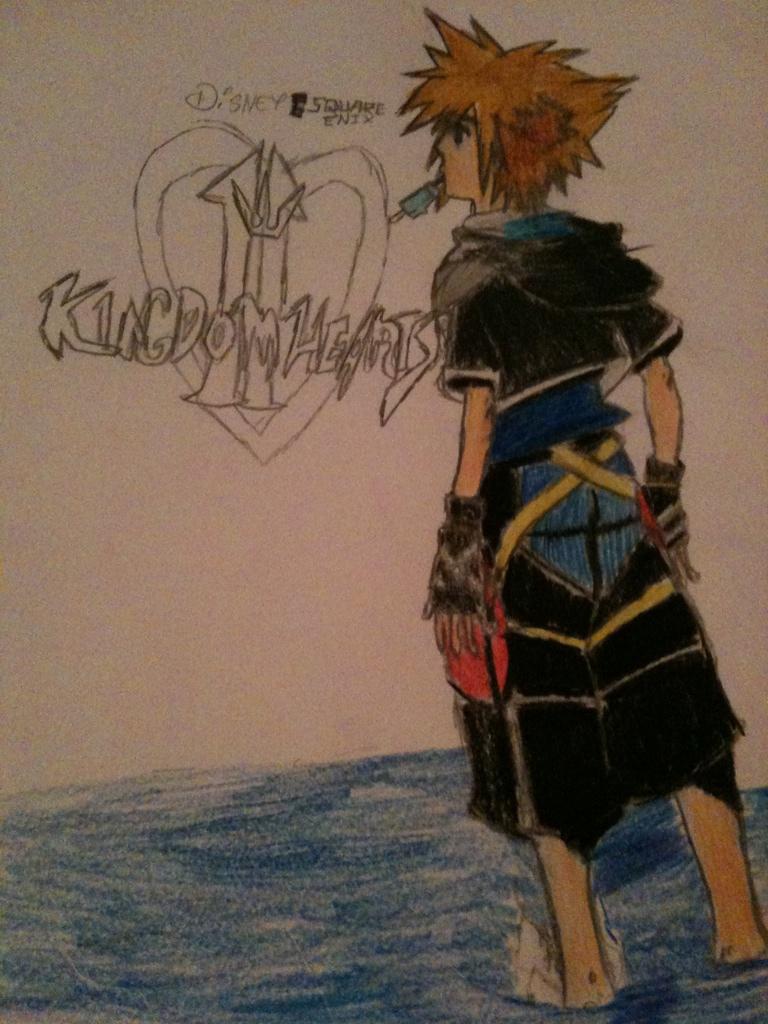 Sora Kh2 (First Attempt) (coloured)