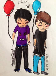 Phan with Balloons.