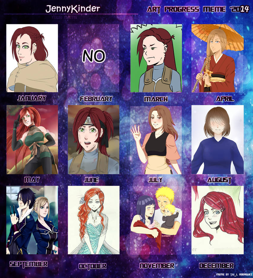 Art Progress Meme 2014 by DdaengVi on DeviantArt