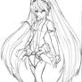 Miku Append- Line Art