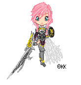 FFXIII-2 Lightning Pixel Doll