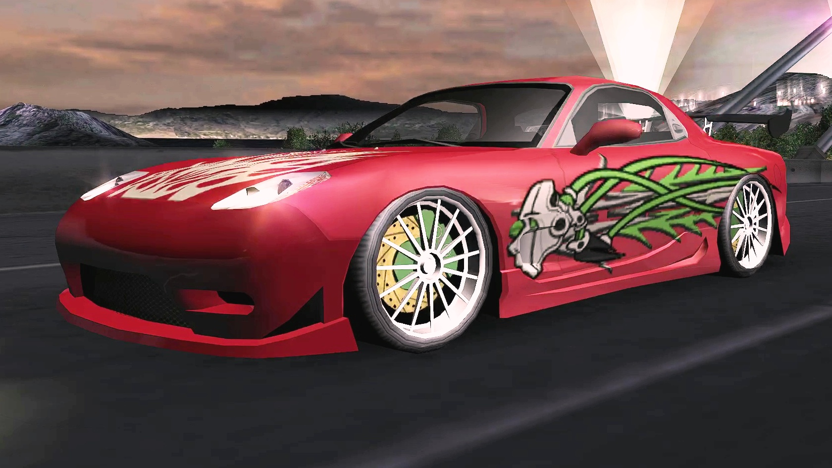 Mazda RX7 at Bayview Bridge Forward