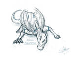 Free Sketch: Zekaire Aquanimus by LluhnarDragon