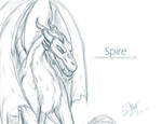 Free Sketch: Spire by LluhnarDragon