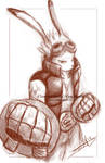 Sketch: King Kazma by LluhnarDragon