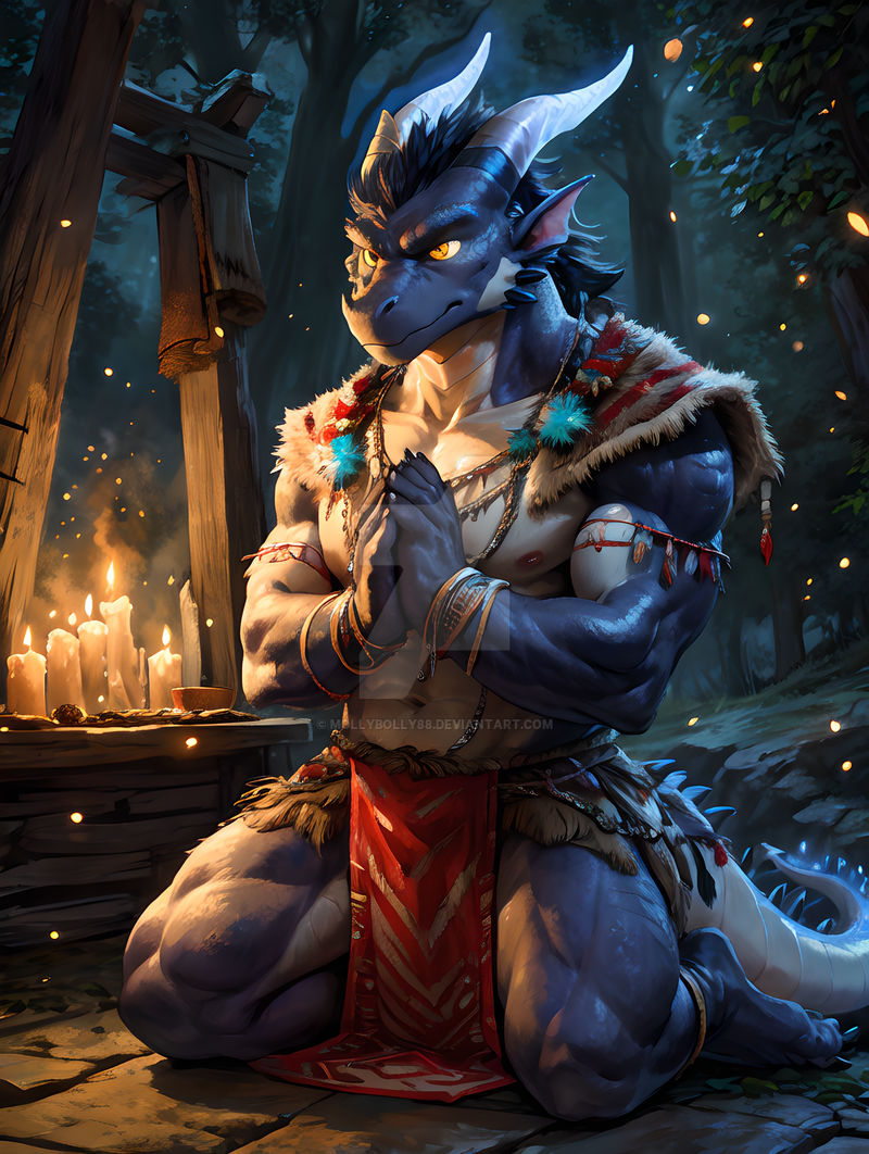 Dragon Kin Shaman Dragon shaman by Mollybolly88 on DeviantArt