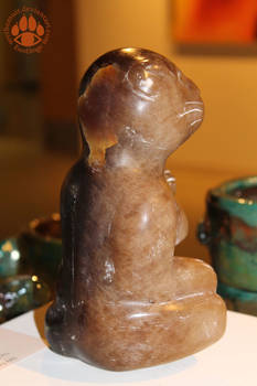 The River Goddess stone otter (profile)