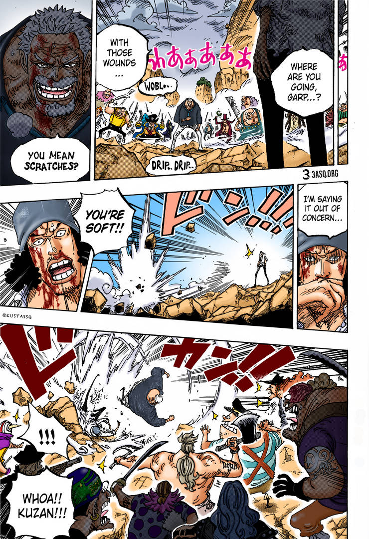One Piece 1088 Garp Garp vs kuzan, one piece 1088 by EustassQ on DeviantArt