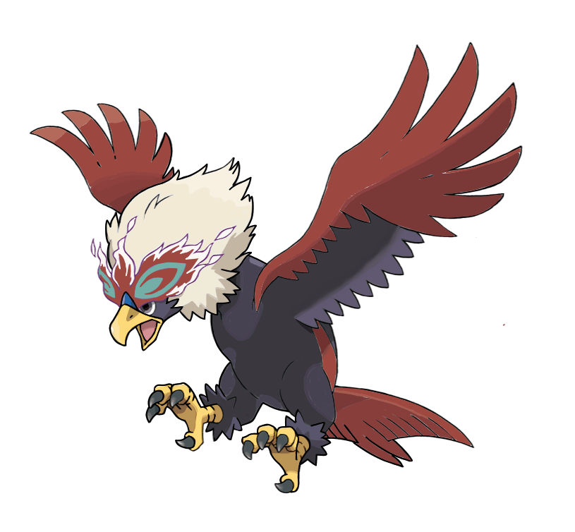 Hisuian Braviary Recolored by Bobalobster on DeviantArt