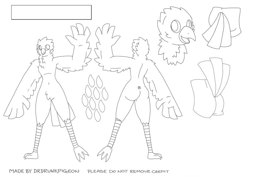 wallpapers Fursona Ref Sheet Blank bird fursona ref sheet blank free to