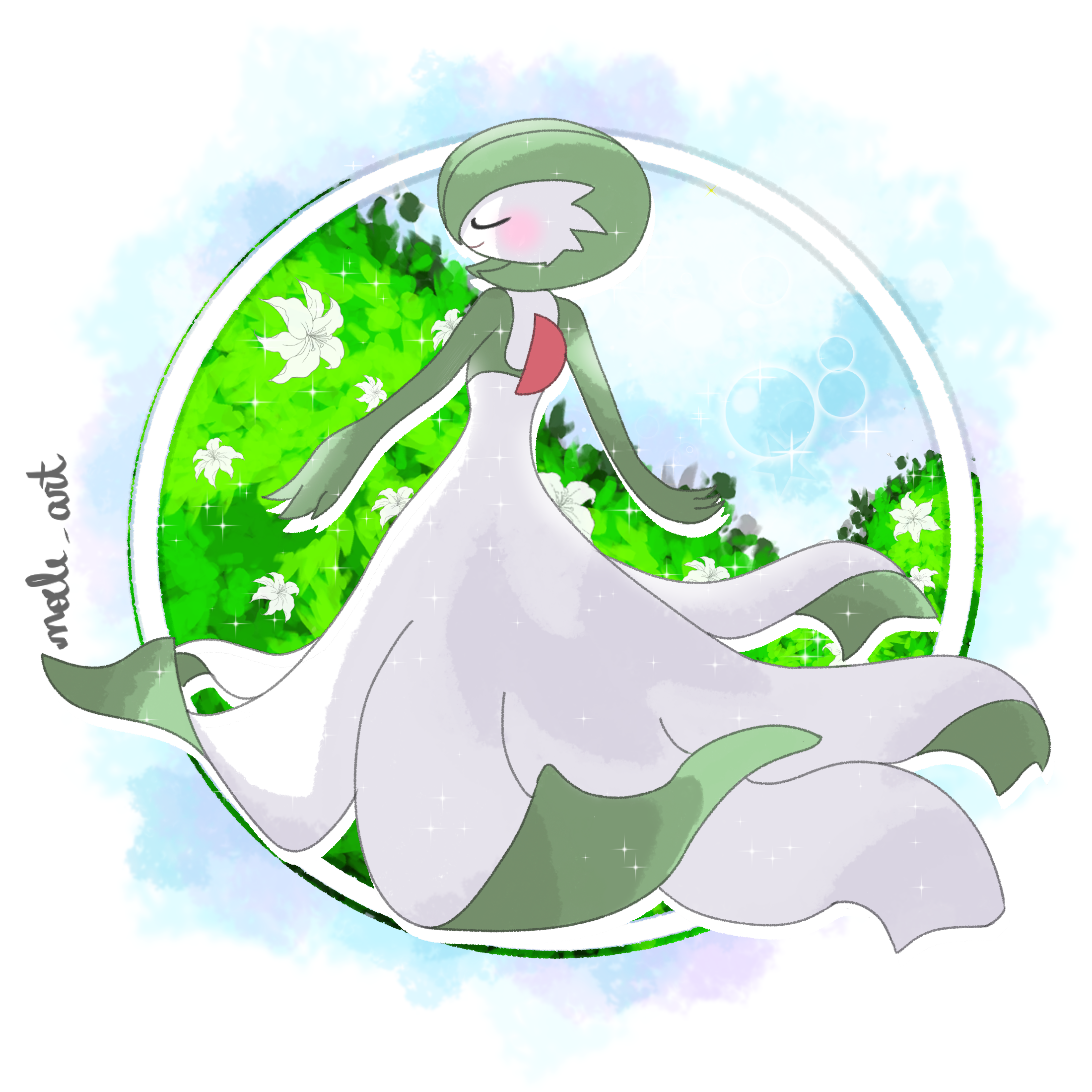 Gardevoir Fan Art Pokemon by @noele art by noeleart on DeviantArt