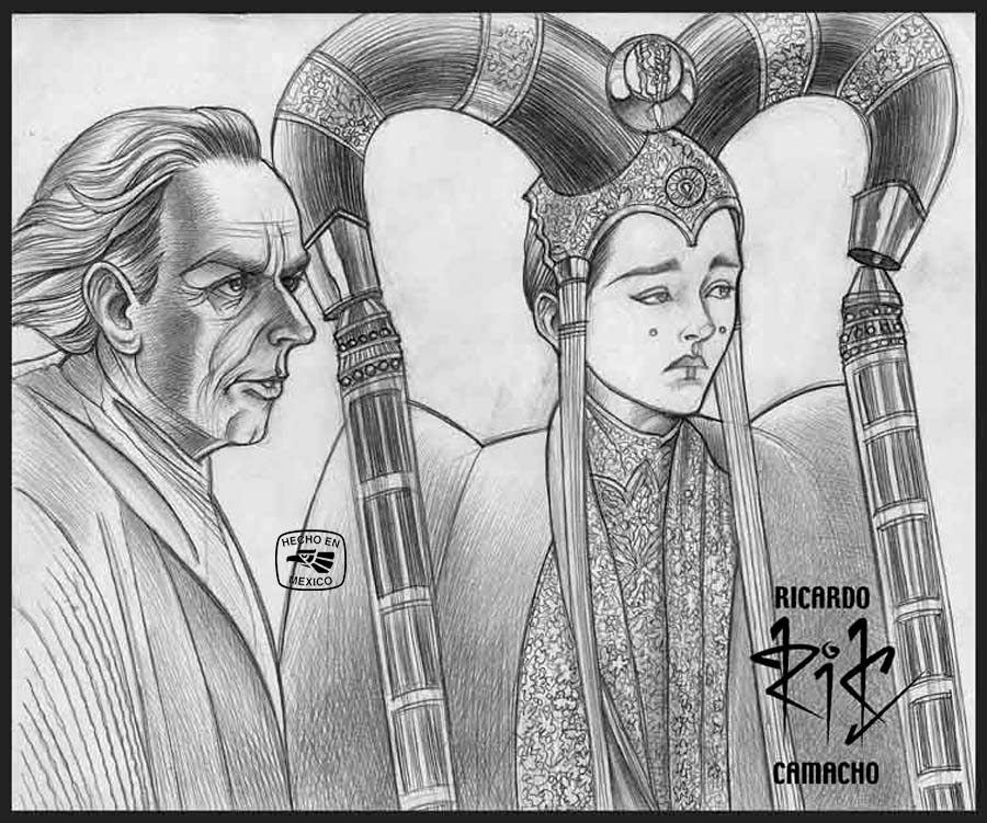 Amidala y Palpatine de StarWars por rickamacho