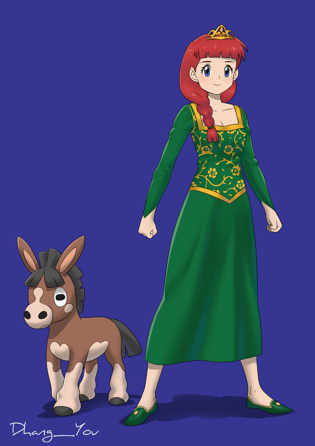 Rebecca/Princess Fiona (Human Form) V2 by Danthe25Man on DeviantArt