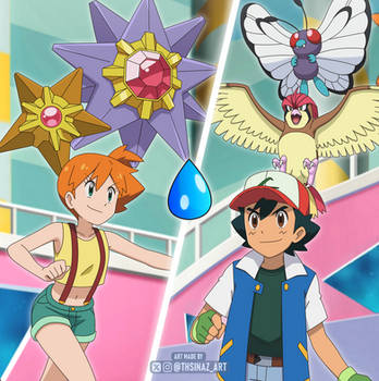 Ash VS Misty - Cascade Badge Gym Battle