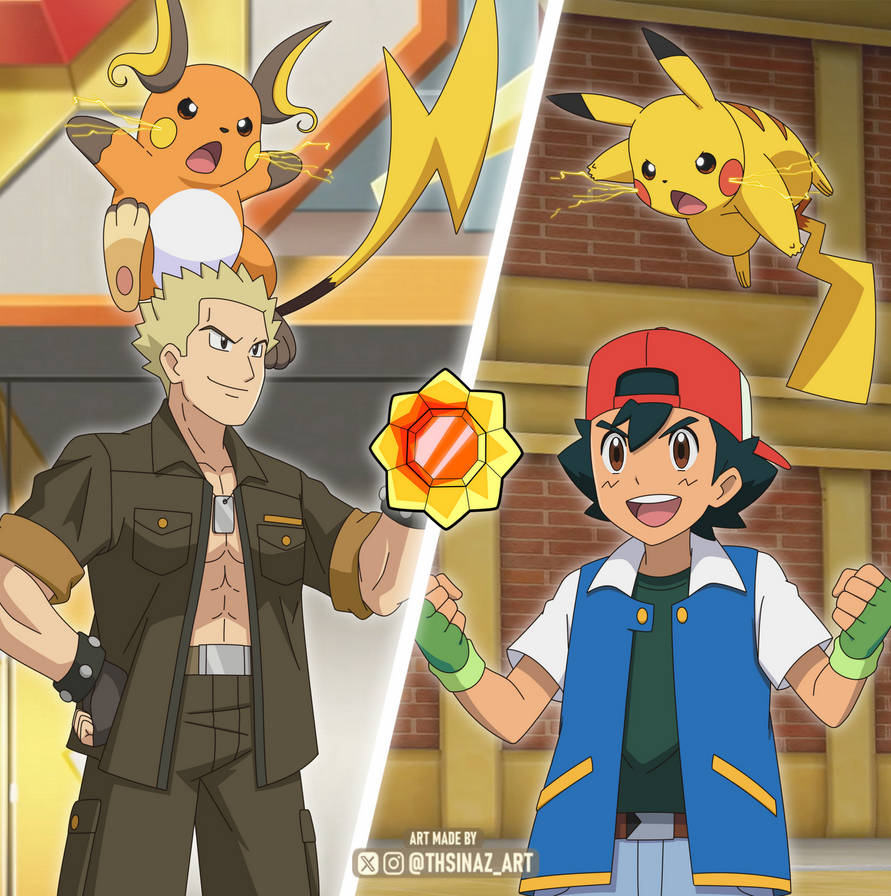 Ash VS Lt Surge Thunder Badge Gym Battle By Danthe25Man On DeviantArt ash-vs-lt-surge-thunder-badge-gym-battle-by-danthe25man-on-deviantart