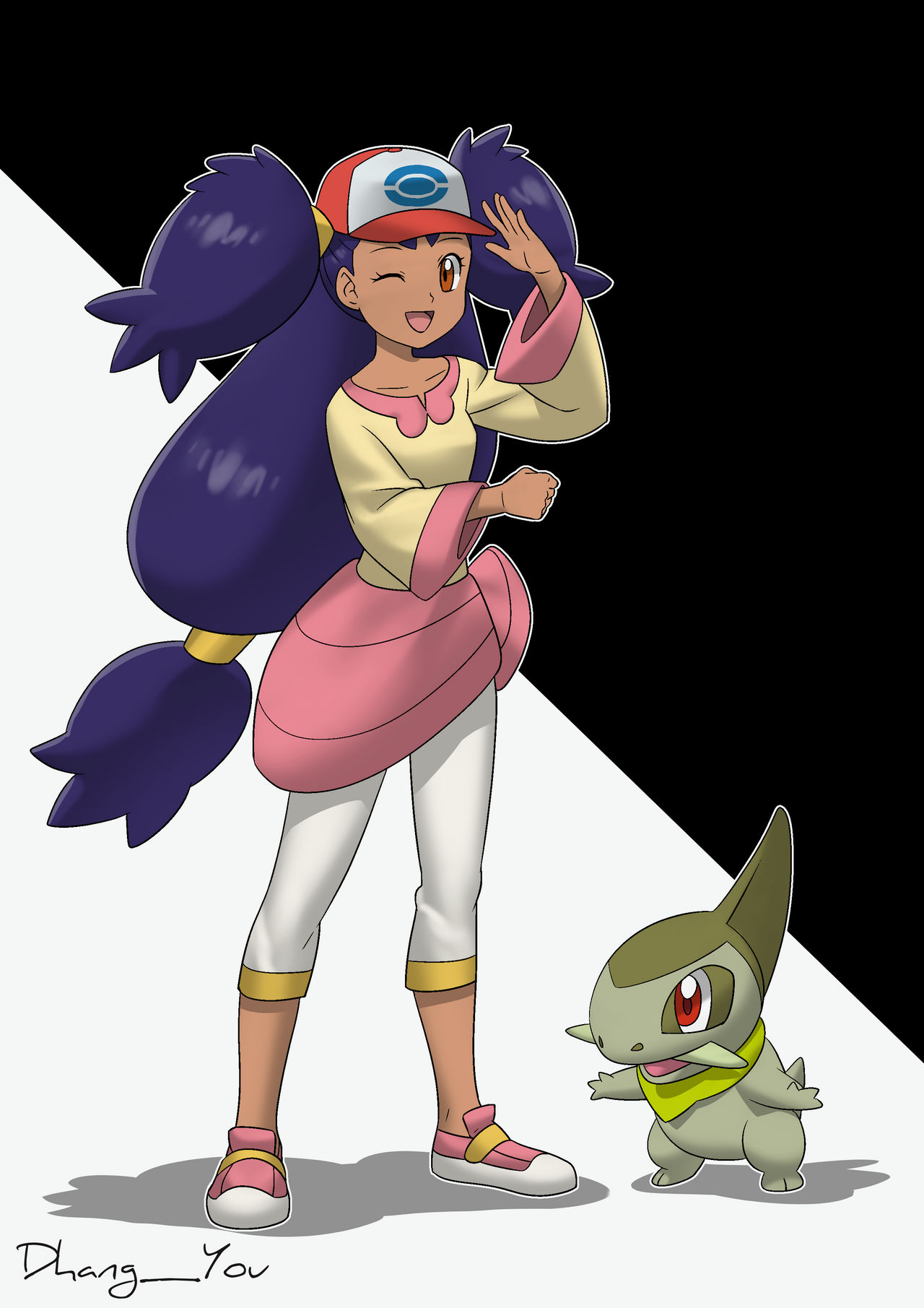 Unnova Ash Rival Iris Emerald/Unova Ash Cap by Danthe25Man on DeviantArt