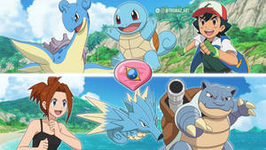 Ash VS Cissy - Coral Eye Badge Gym Battle