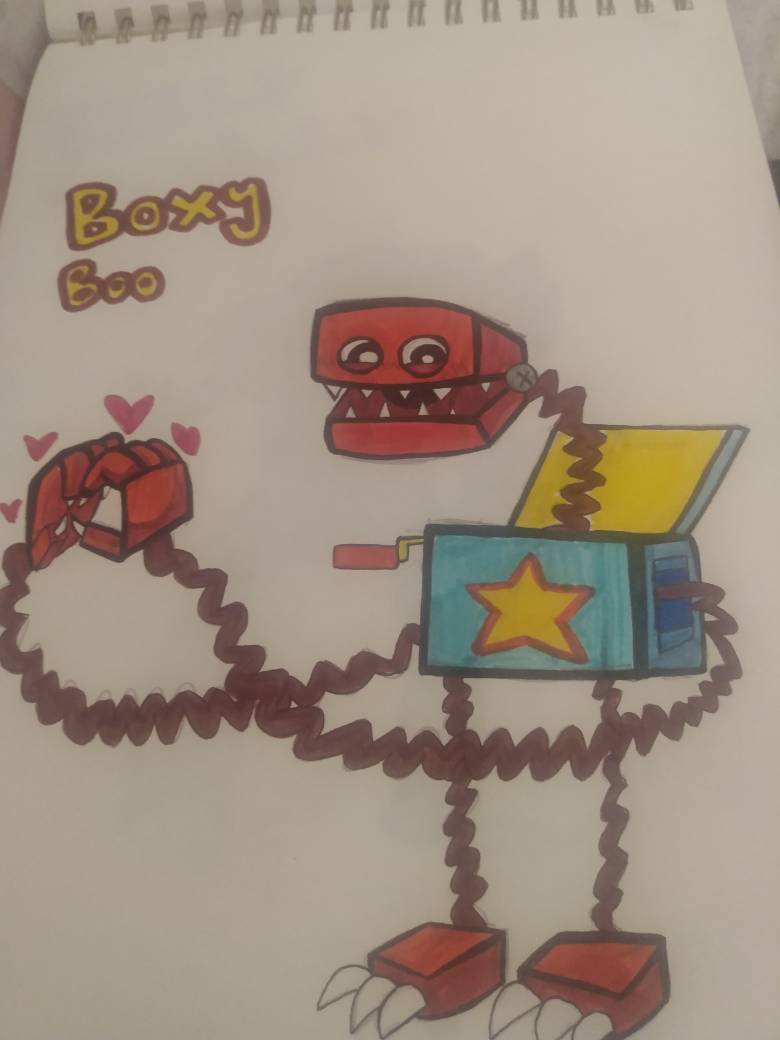 My drawing of Boxy Boo