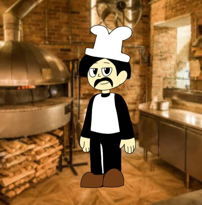 (Art Trade) Chef at the kitchen by CyberMadelynn on DeviantArt