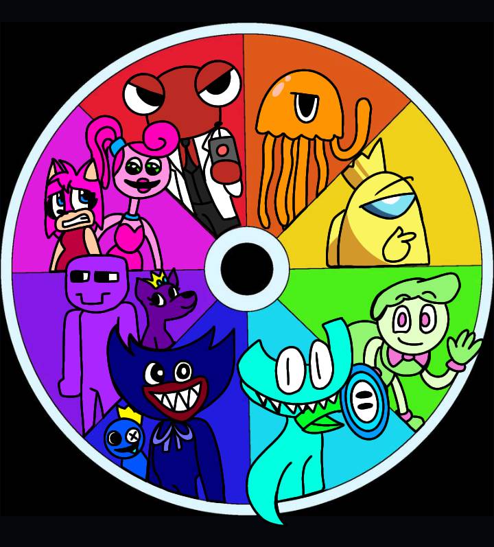 Four missing Rainbow Friends colors It's likely they're going for the  RGB color wheel model! : r/RainbowFriends