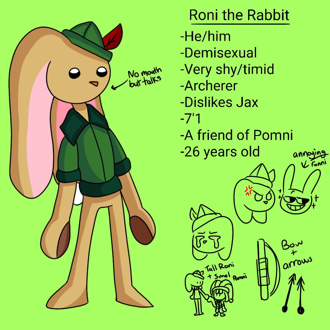 (TADC OC) Roni The Rabbit by CyberMadelynn on DeviantArt