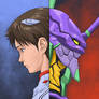 Shinji and Eva 01