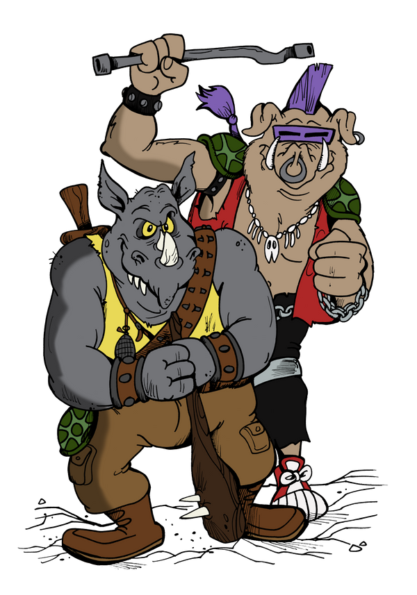 6 Rocksteady and Bebop by Granitoons on DeviantArt