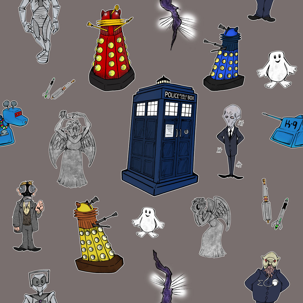 Doctor Who Pattern Doctor Who pattern by Granitoons on DeviantArt
